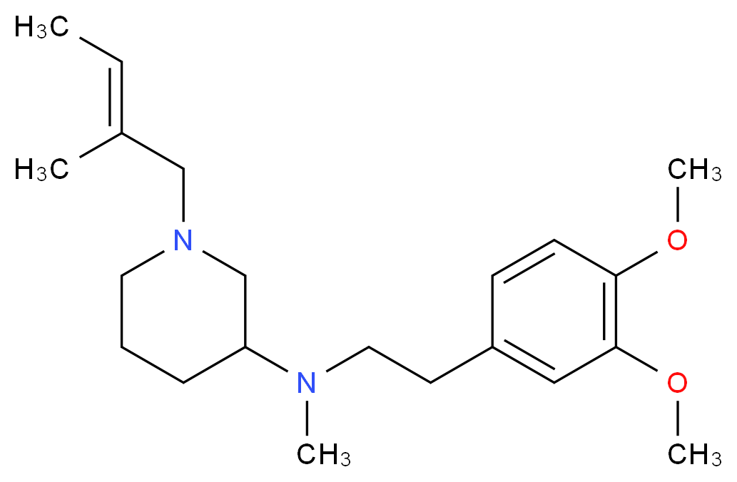 N-[2-(3,4-dimethoxyphenyl)ethyl]-N-methyl-1-[(2E)-2-methyl-2-buten-1-yl]-3-piperidinamine_分子结构_CAS_)
