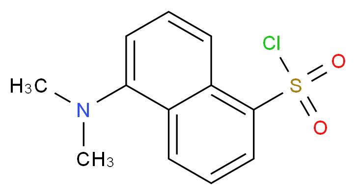 5-(dimethylamino)naphthalene-1-sulfonyl chloride_分子结构_CAS_605-65-2