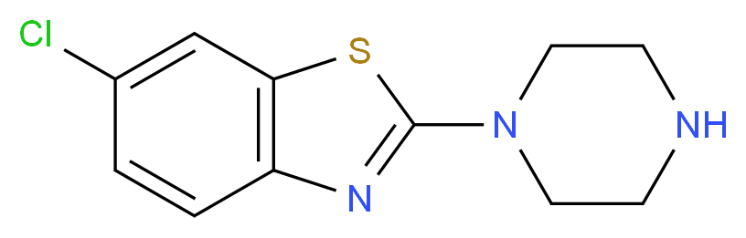 6-Chloro-2-piperazin-1-yl-1,3-benzothiazole_分子结构_CAS_153025-29-7)