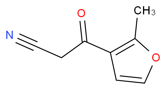 3-(2-methyl-3-furyl)-3-oxopropanenitrile_分子结构_CAS_158386-97-1)