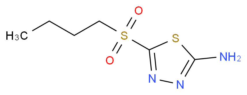 5-(butane-1-sulfonyl)-1,3,4-thiadiazol-2-amine_分子结构_CAS_72836-17-0