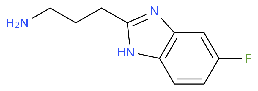3-(5-fluoro-1H-benzimidazol-2-yl)propan-1-amine_分子结构_CAS_883541-03-5)