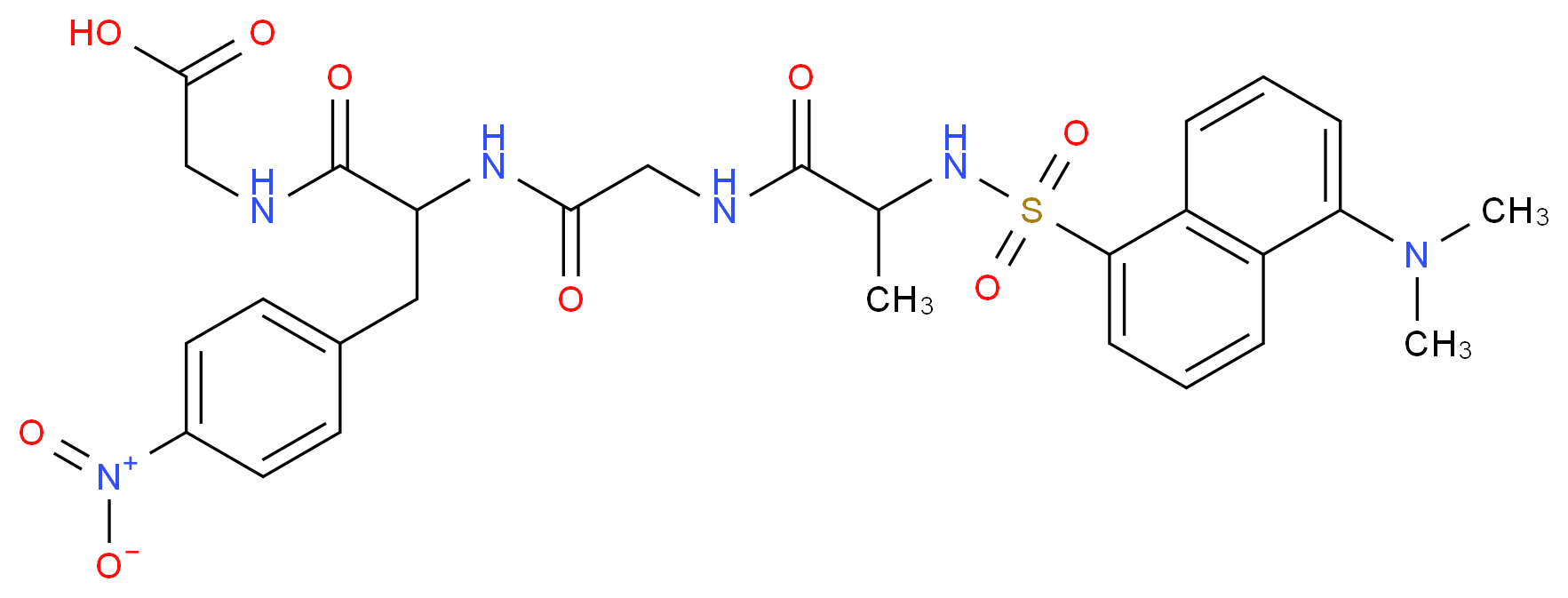 N-Dansyl-D-Ala-Gly-p-nitro-Phe-Gly_分子结构_CAS_83960-27-4)