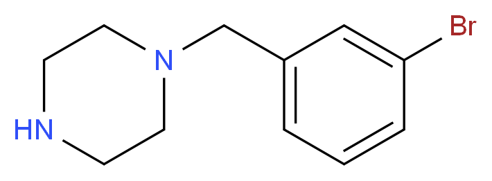 1-(3-Bromobenzyl)piperazine_分子结构_CAS_423154-81-8)