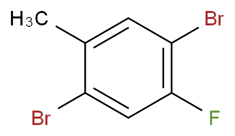 1,4-dibromo-2-fluoro-5-methylbenzene_分子结构_CAS_134332-29-9