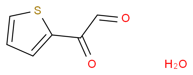 2-oxo-2-(thiophen-2-yl)acetaldehyde hydrate_分子结构_CAS_138380-43-5