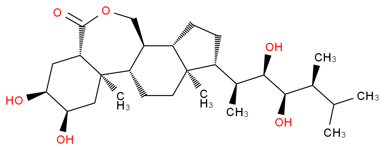(1S,2R,4R,5S,7S,11S,12S,15R,16S)-15-[(2S,3R,4R,5S)-3,4-dihydroxy-5,6-dimethylheptan-2-yl]-4,5-dihydroxy-2,16-dimethyl-9-oxatetracyclo[9.7.0.0<sup>2</sup>,<sup>7</sup>.0<sup>1</sup><sup>2</sup>,<sup>1</sup><sup>6</sup>]octadecan-8-one_分子结构_CAS_72962-43-7