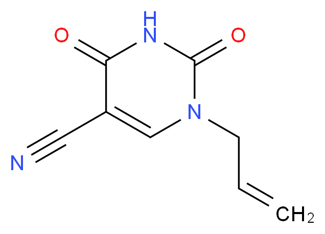 1-Allyl-2,4-dioxo-1,2,3,4-tetrahydro-5-pyrimidinecarbonitrile_分子结构_CAS_25855-27-0)