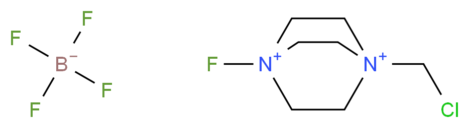 1-(ChloroMethyl)-4-fluoro-1,4-diazabicyclo[2.2.2]octane-1,4-diiuM tetrafluoroborate_分子结构_CAS_140681-55-6)