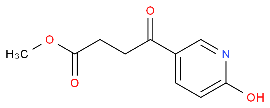 4-(6-羟基-3-吡啶基)-4-氧丁酸甲酯_分子结构_CAS_168165-86-4)