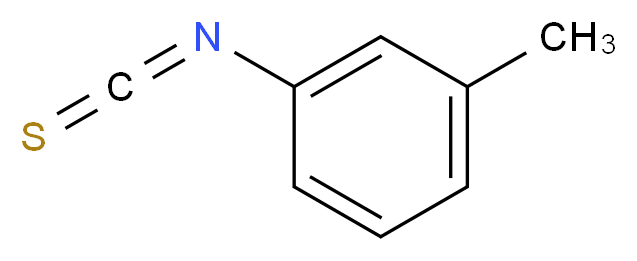 1-isothiocyanato-3-methylbenzene_分子结构_CAS_621-30-7