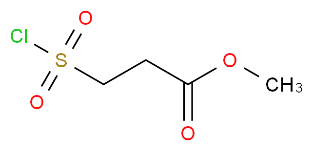 methyl 3-(chlorosulfonyl)propanoate_分子结构_CAS_15441-07-3