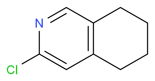 3-chloro-5,6,7,8-tetrahydroisoquinoline_分子结构_CAS_875249-27-7