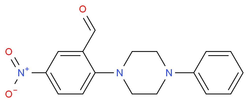 5-Nitro-2-(4-phenylpiperazin-1-yl)benzaldehyde_分子结构_CAS_)