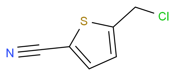 5-(chloromethyl)thiophene-2-carbonitrile_分子结构_CAS_1260667-25-1