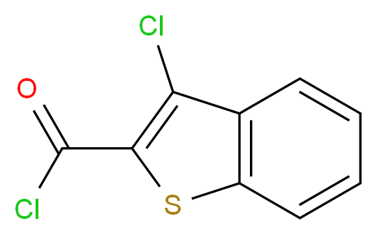 3-氯苯并[b]噻吩-2-甲酰氯_分子结构_CAS_21815-91-8)