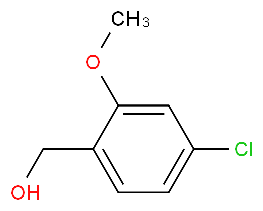 4-氯-2-甲氧基苄醇_分子结构_CAS_55685-75-1)