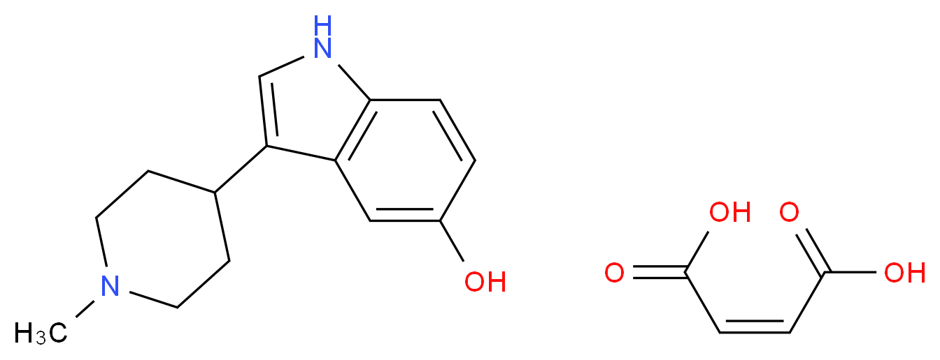 (2Z)-but-2-enedioic acid; 3-(1-methylpiperidin-4-yl)-1H-indol-5-ol_分子结构_CAS_1197333-54-2