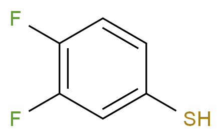 3,4-difluorobenzene-1-thiol_分子结构_CAS_60811-24-7