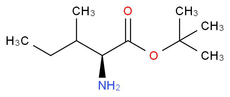 tert-butyl (2S)-2-amino-3-methylpentanoate_分子结构_CAS_69320-89-4