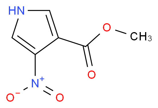 Methyl 4-nitro-1H-pyrrole-3-carboxylate_分子结构_CAS_1195901-57-5)