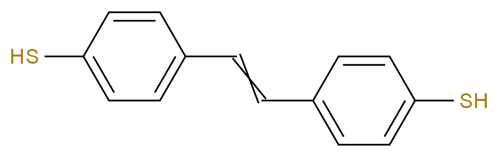 4-[2-(4-sulfanylphenyl)ethenyl]benzene-1-thiol_分子结构_CAS_614756-39-7