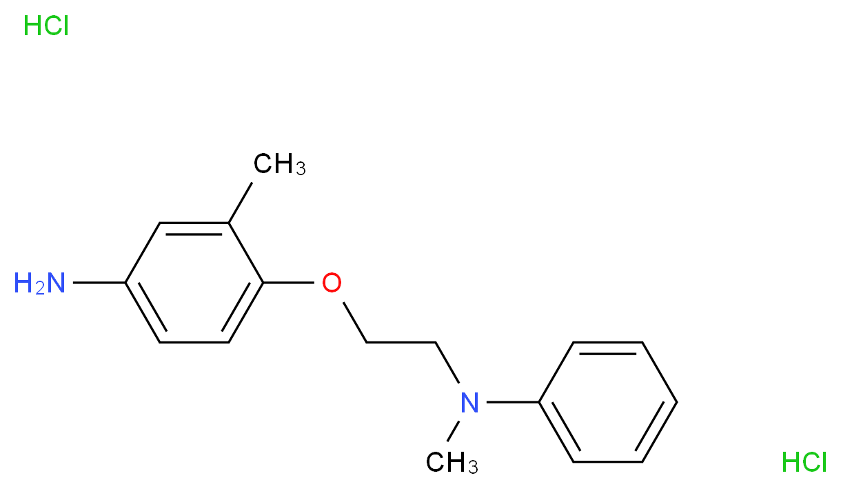 N-[2-(4-Amino-2-methylphenoxy)ethyl]-N-methyl-N-phenylamine dihydrochlhoride_分子结构_CAS_)
