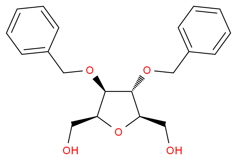 2,5-Anhydro-3,4-dibenzyl-D-glucitol_分子结构_CAS_129115-89-5)