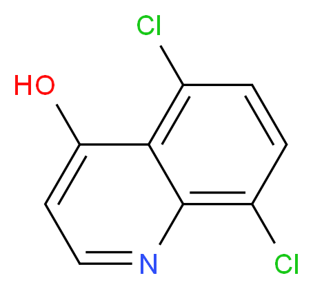 5,8-dichloroquinolin-4-ol_分子结构_CAS_53790-82-2