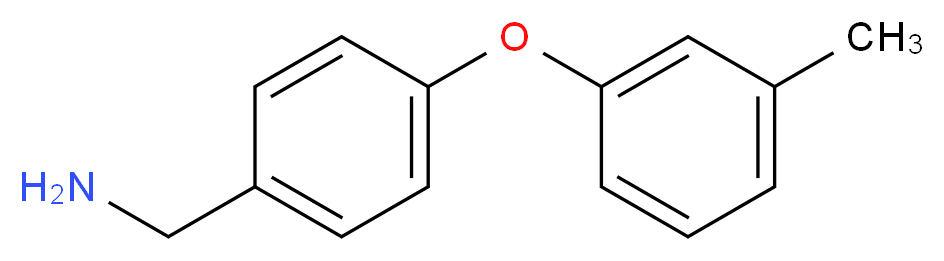 [4-(3-methylphenoxy)phenyl]methanamine_分子结构_CAS_864263-07-0