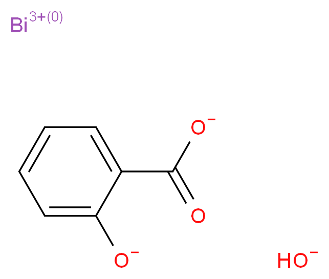 bismuth(3+) ion 2-oxidobenzoate hydroxide_分子结构_CAS_14882-18-9