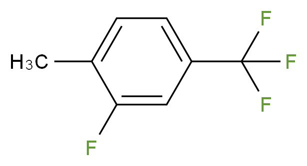 2-fluoro-1-methyl-4-(trifluoromethyl)benzene_分子结构_CAS_1204296-09-2