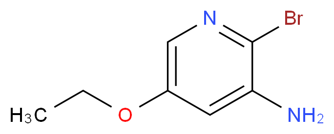 3-Amino-2-bromo-5-ethoxypyridine_分子结构_CAS_663193-84-8)