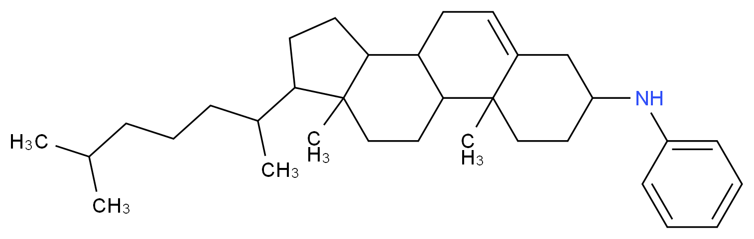 CHOLESTERYL ANILINE_分子结构_CAS_7510-04-5)