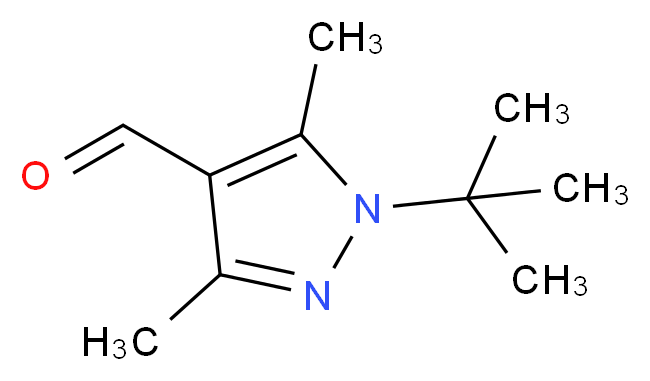 1-tert-butyl-3,5-dimethyl-1H-pyrazole-4-carbaldehyde_分子结构_CAS_647824-51-9