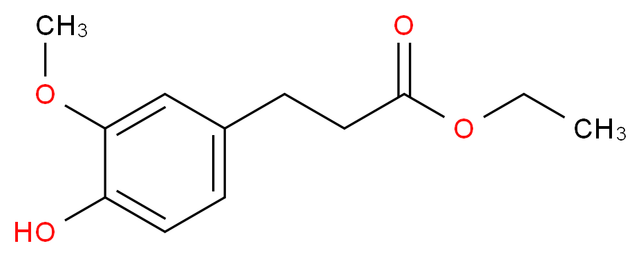 ethyl 3-(4-hydroxy-3-methoxyphenyl)propanoate_分子结构_CAS_61292-90-8