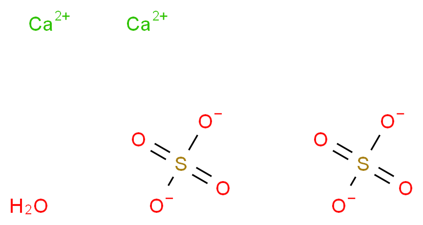 硫酸钙 半水合物_分子结构_CAS_10034-76-1)