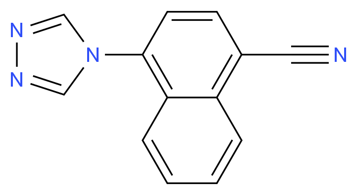 4-(4H-1,2,4-triazol-4-yl)-1-naphthonitrile_分子结构_CAS_)