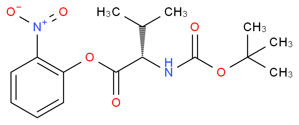 N-Boc-L-valine-O-nitrophenyl Ester_分子结构_CAS_41120-72-3)