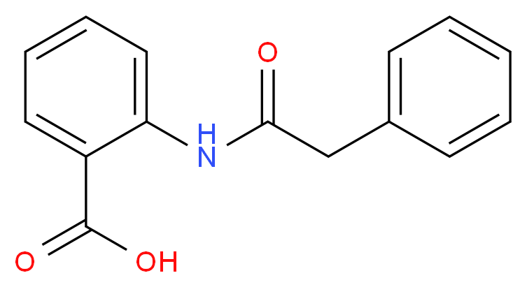 2-(2-phenylacetamido)benzoic acid_分子结构_CAS_28565-98-2