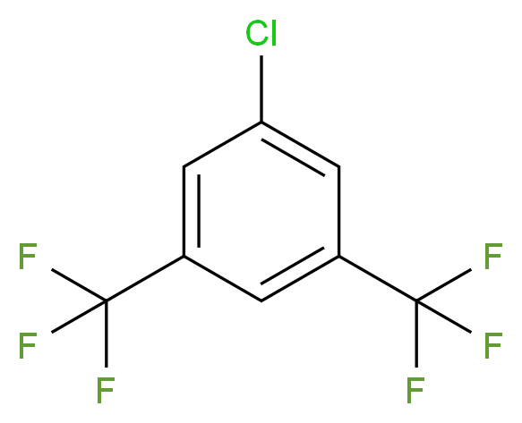 1-chloro-3,5-bis(trifluoromethyl)benzene_分子结构_CAS_328-72-3