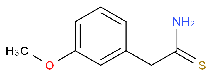 2-(3-methoxyphenyl)ethanethioamide_分子结构_CAS_35582-11-7