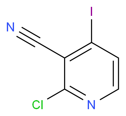 2-Chloro-4-iodo-3-pyridinecarbonitrile_分子结构_CAS_1171919-75-7)