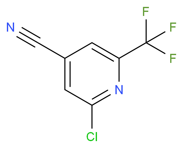 2-chloro-6-(trifluoromethyl)isonicotinonitrile_分子结构_CAS_1196155-38-0)