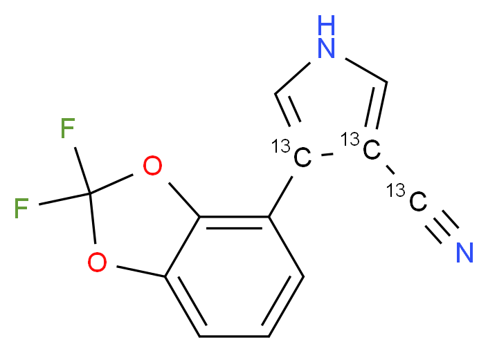 Fludioxonil-13C3_分子结构_CAS_1185003-07-9)