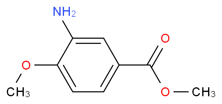 Methyl 3-amino-4-methoxybenzoate 98%_分子结构_CAS_24812-90-6)