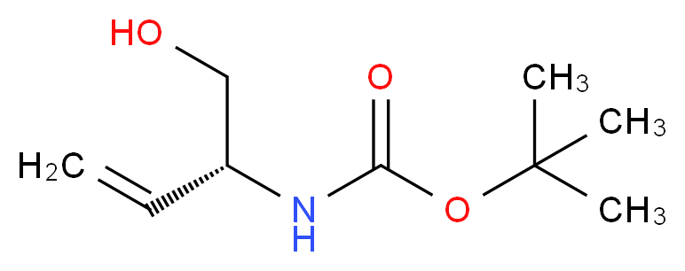 tert-butyl N-[(2R)-1-hydroxybut-3-en-2-yl]carbamate_分子结构_CAS_89985-86-4