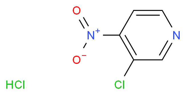 3-chloro-4-nitropyridine hydrochloride_分子结构_CAS_1257849-11-8