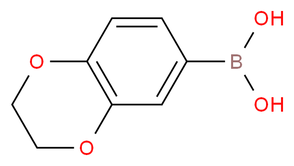 (2,3-dihydro-1,4-benzodioxin-6-yl)boronic acid_分子结构_CAS_164014-95-3