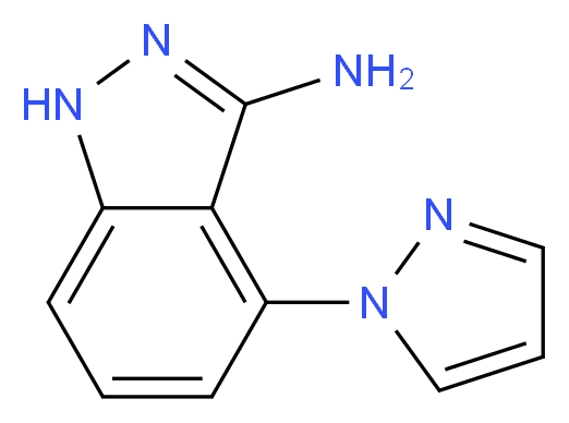 4-(1H-Pyrazol-1-yl)-1H-indazol-3-ylamine_分子结构_CAS_)